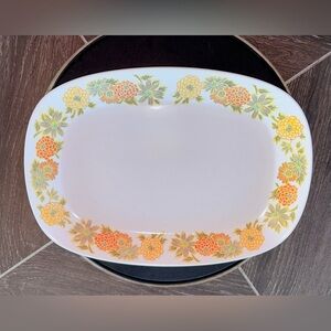 VGT. Noritake Floral Oval Serving Platter “Sunny Side” Pattern Great Condition